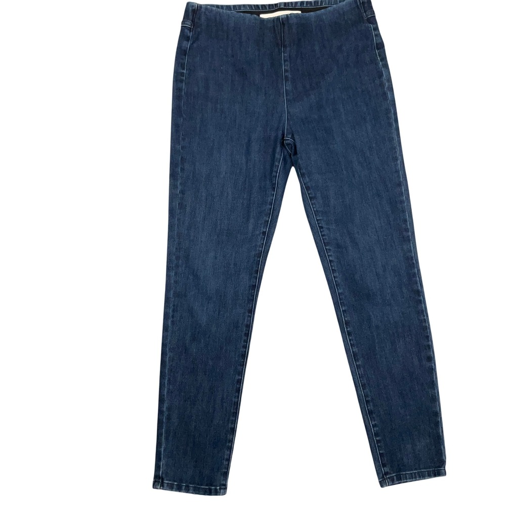 Soft Surroundings Denim Leggings Womens S Blue Pull-On Slim Stretch